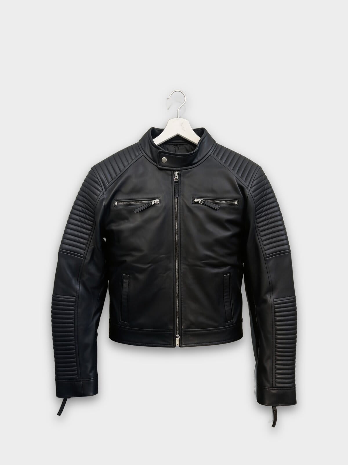 Black Leather Biker Jacket